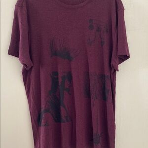 John Varvatos S/S Tee Men’s Sz Large Plum